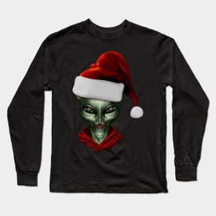 Alienated Alien Army Christmas Santa Long Sleeve T-Shirt